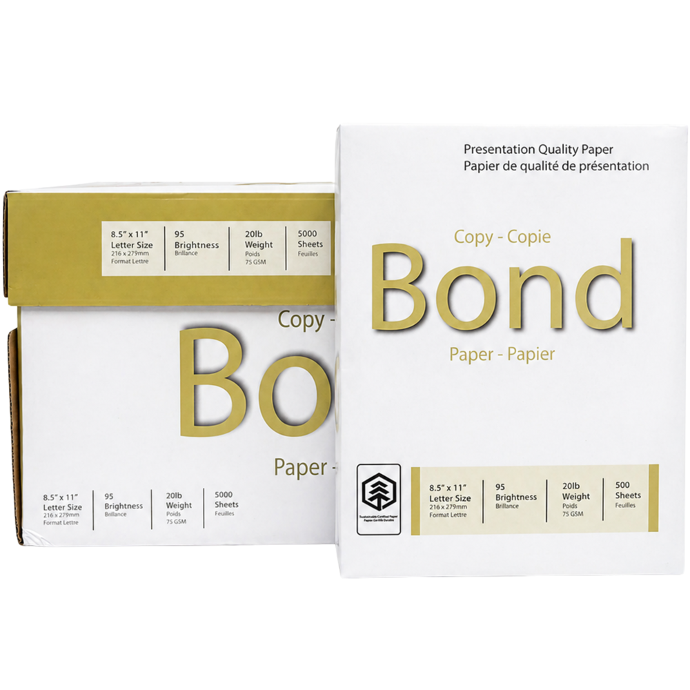 Bond Copy Paper 8.5"x11" 500 Sheets (10pcs) ($45.95 for 10pcs)