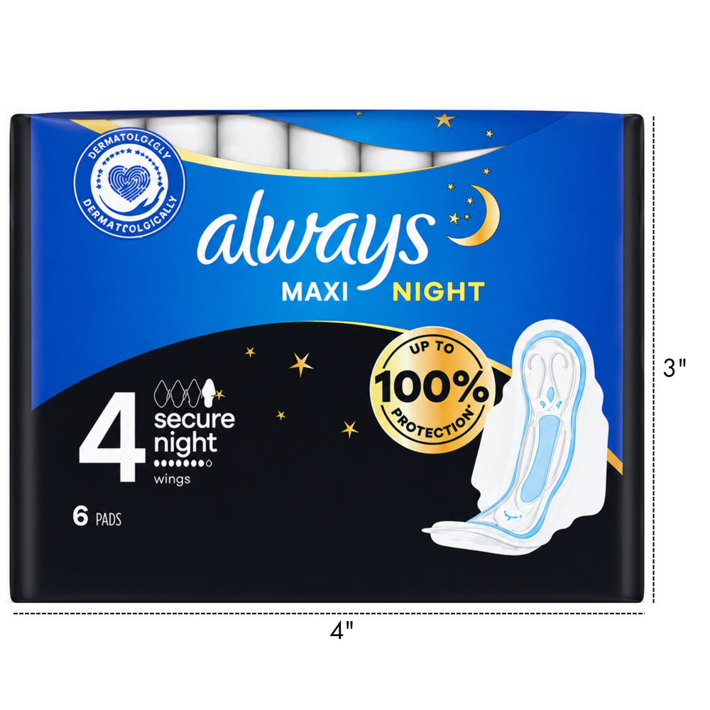 Always Maxi Night Size 4 6pcs
