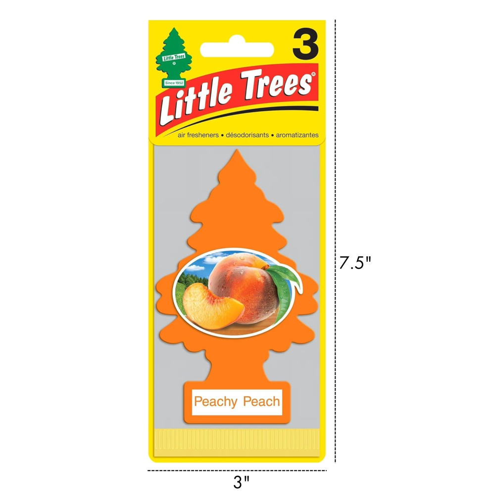 Little Trees Car Freshener Peachy Peach 3pcs