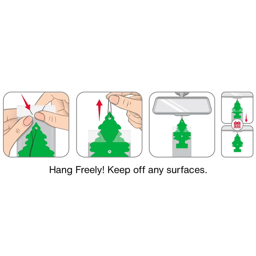 Little Trees Car Freshener Peachy Peach 3pcs