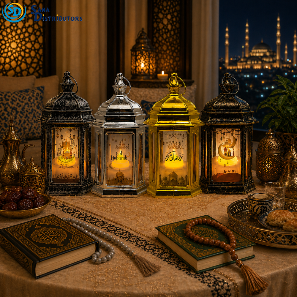 LED Lantern Islamic Style Ass. Colors ($35.88 for Case of 12) 6"x3"