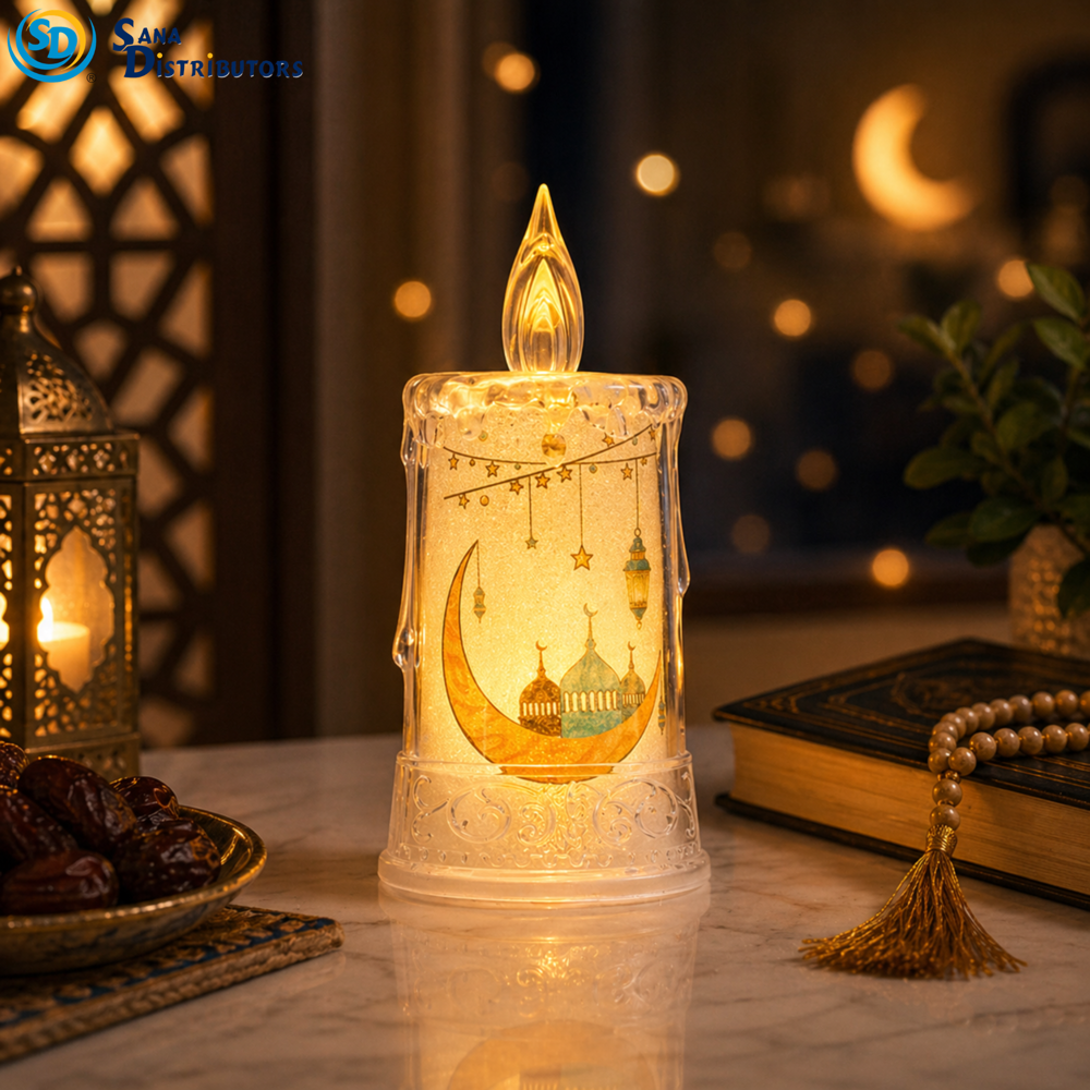 LED Lantern Islamic Style ($15.48 for Case of 12pcs) 4.8"