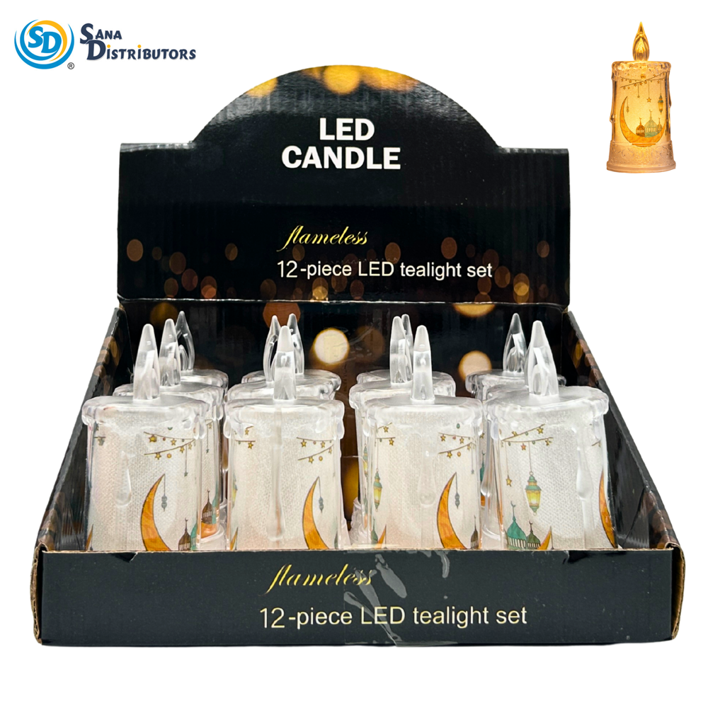 LED Lantern Islamic Style ($15.48 for Case of 12pcs) 4.8"