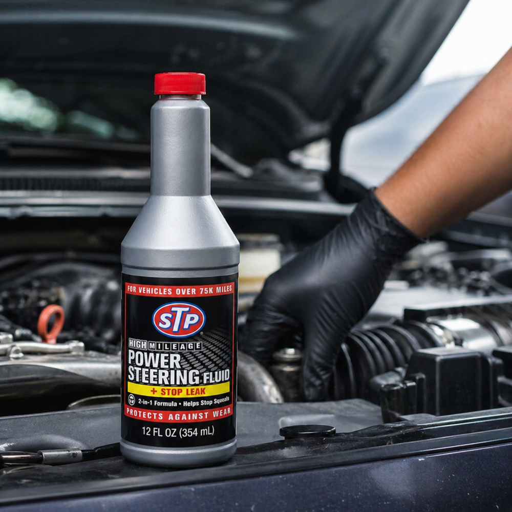 Stp High Mileage Pwr Str Fluid 354 mL