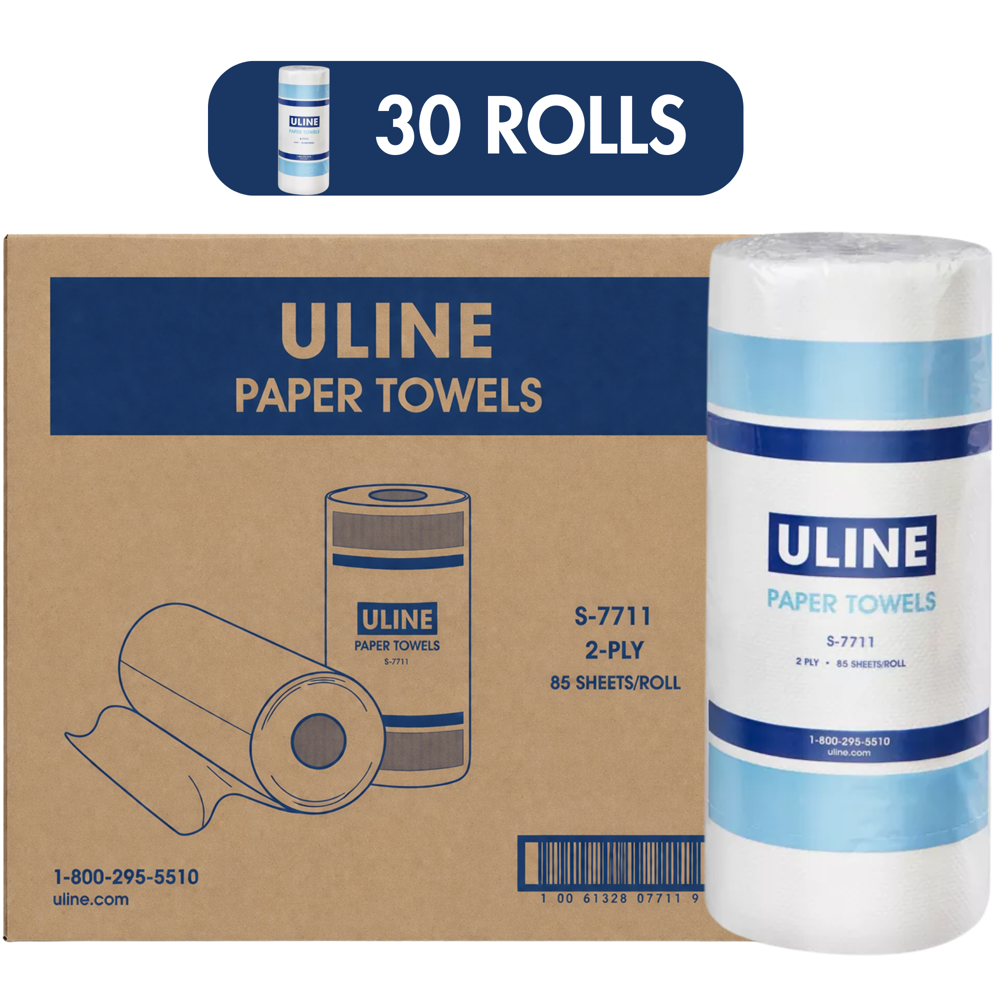 Uline Paper Towel 2ply 30 Rolls ($29.70 for Case of 30)