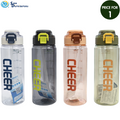 Plastic Water Bottle 910 mL 10" Ass.colors