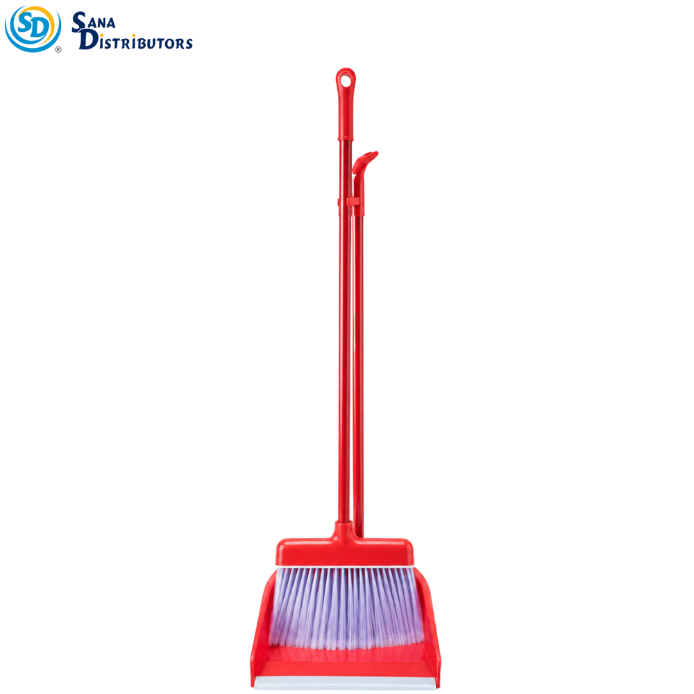 Plastic Broom with Dustpan
