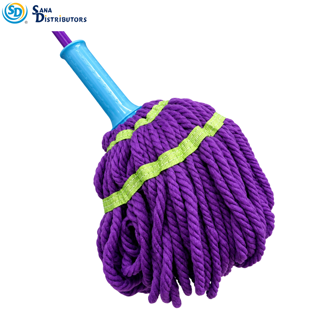 Mop with Squeezing Handle 45" Ass.colors
