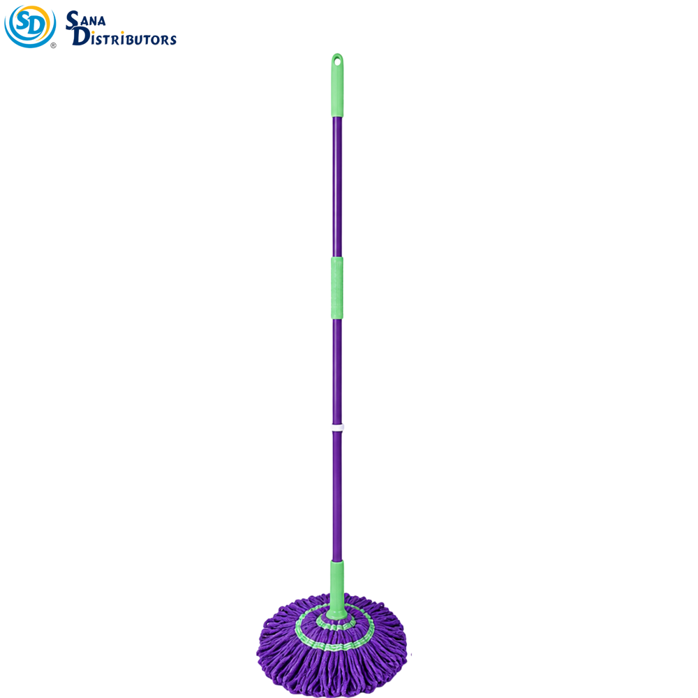 Mop with Squeezing Handle 45" Ass.colors