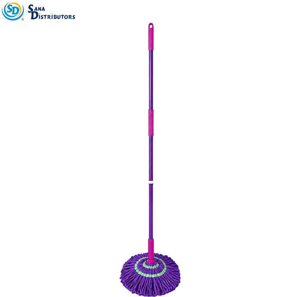 Mop with Squeezing Handle 45" Ass.colors
