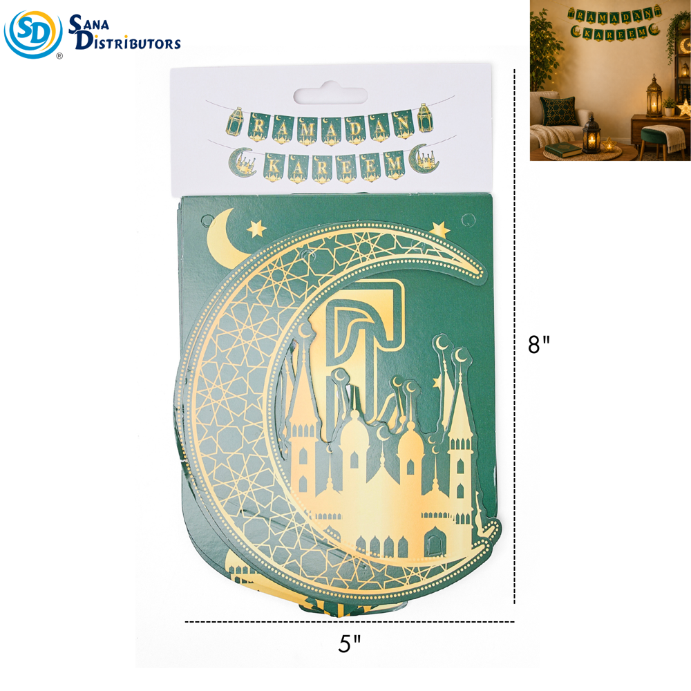 Ramadan/eid Party Banners - Assorted 6.5"x68"