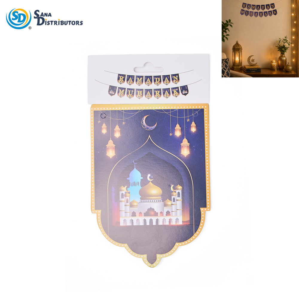Ramadan/eid Party Banners - Assorted 6.5"x68"
