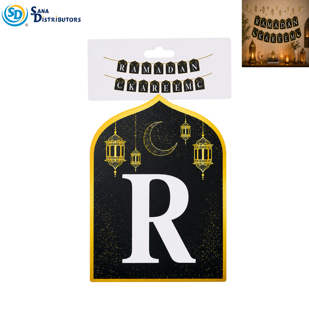 Ramadan/eid Party Banners - Assorted 6.5"x68"