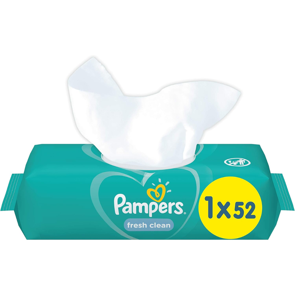 Pampers Baby Wipes Fresh Clean 52pcs [exp:04/28]