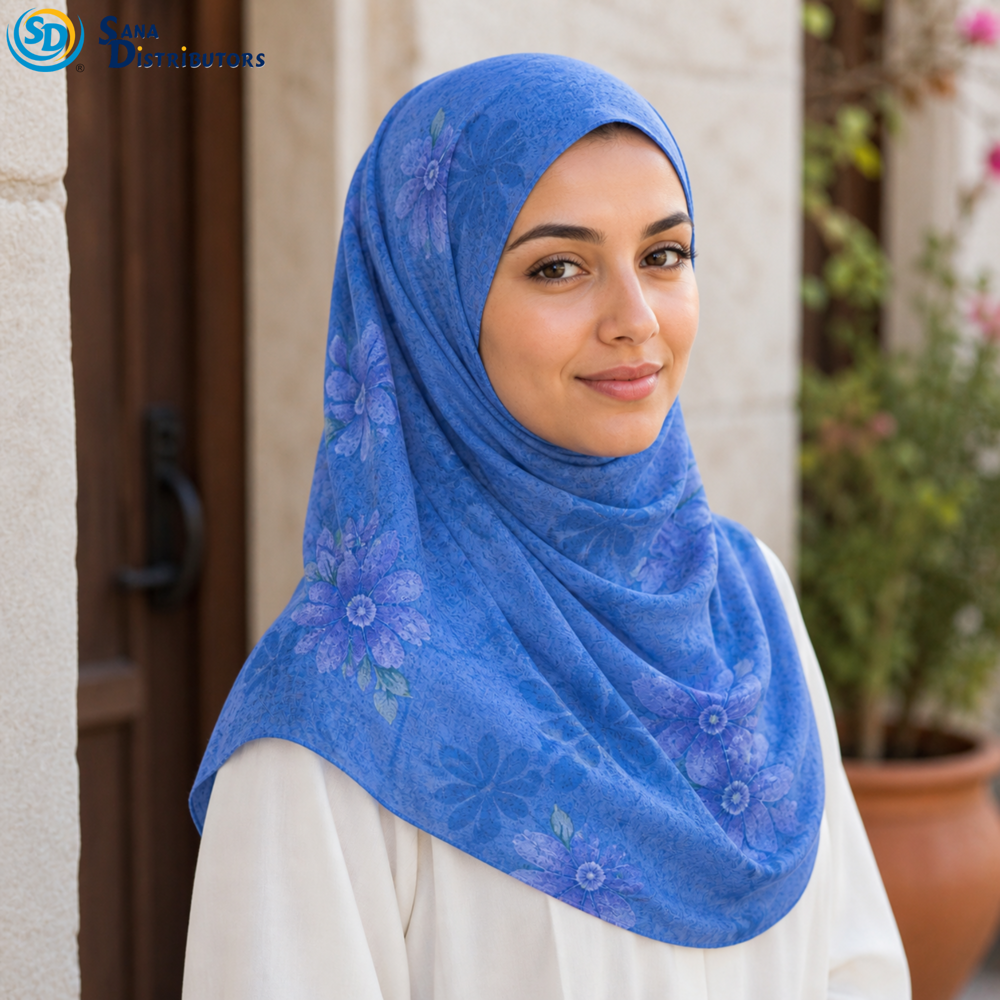 Hijab - Blue 43"