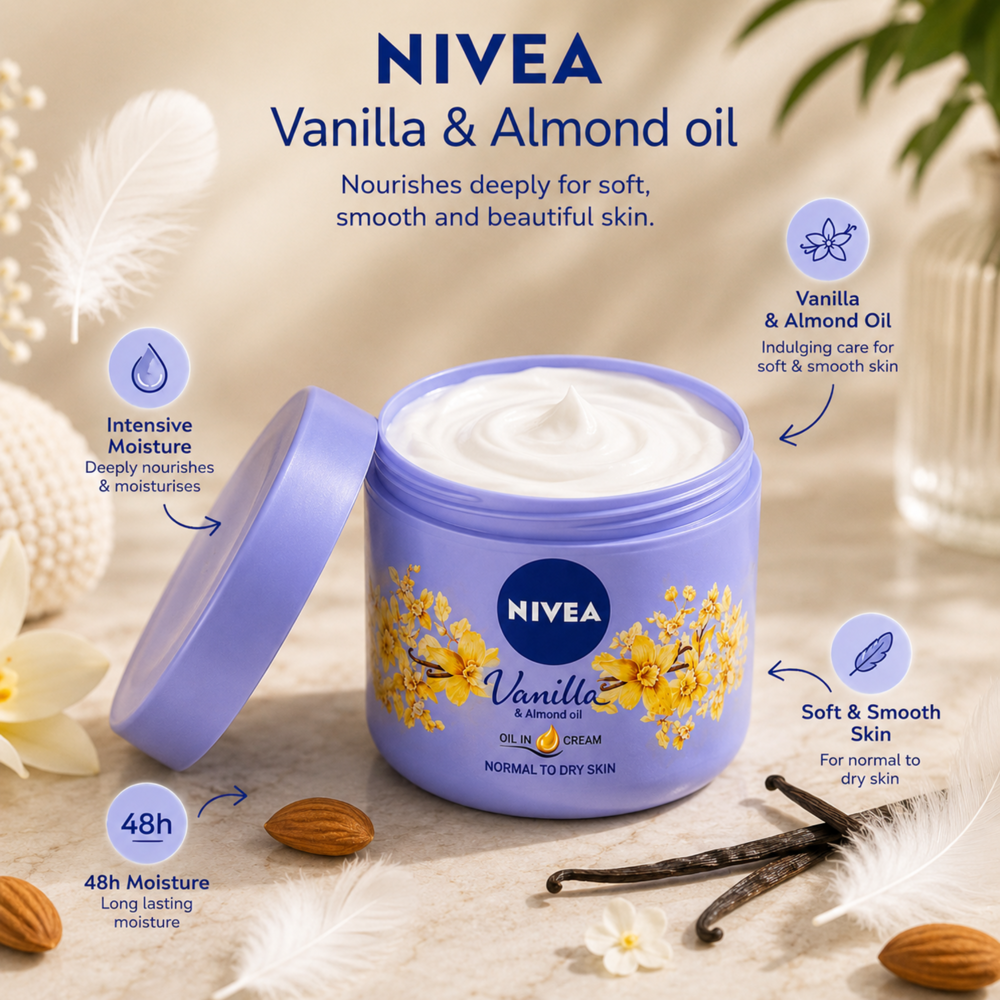 Nivea Body Creme Vanilla 400 mL [exp:11/27]