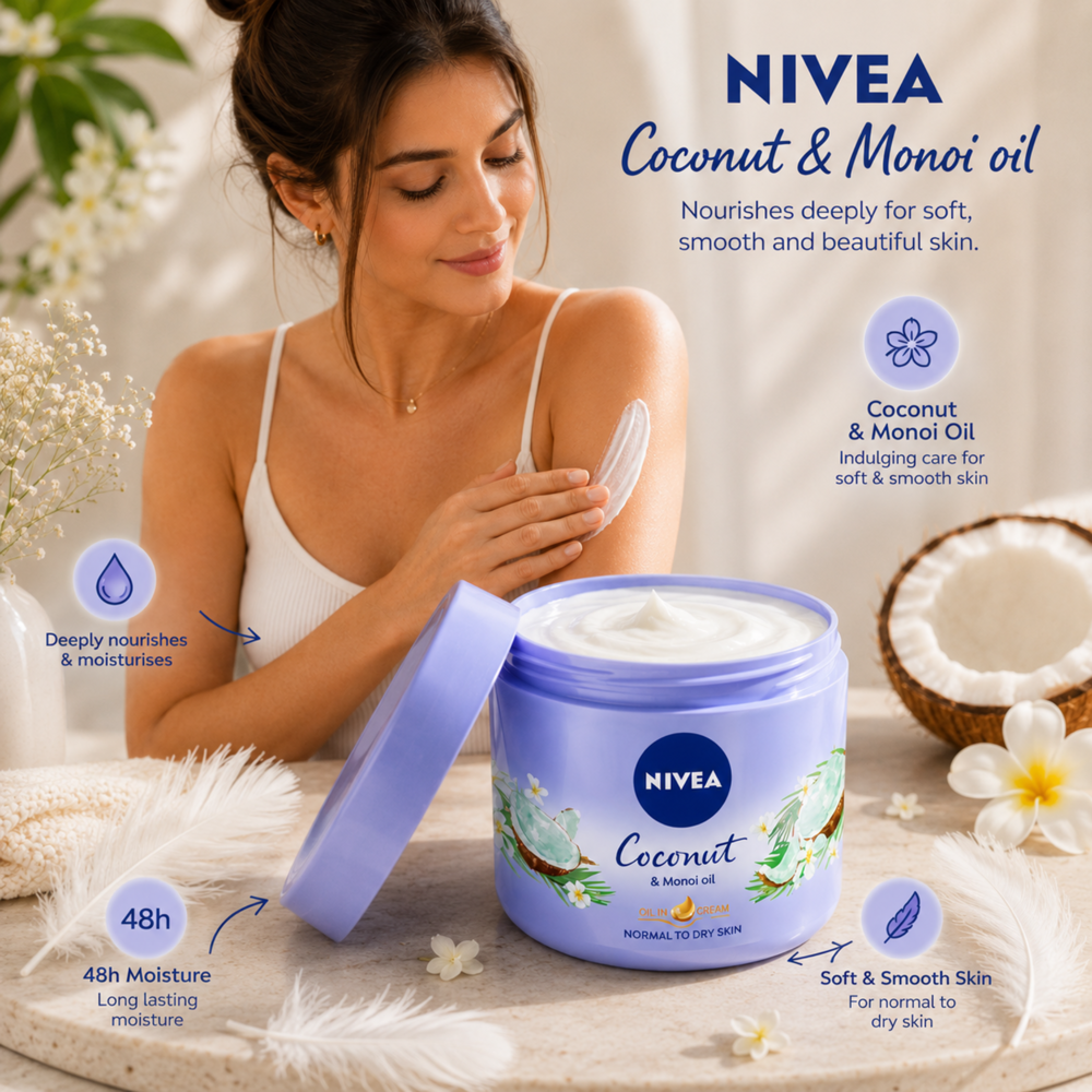 Nivea Coconut & Monoi Oil Bodycream 400 mL [exp:12/27]