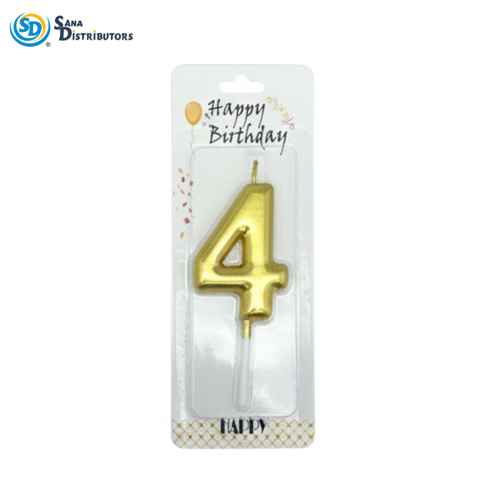 Birthday Candle Digit 0-9 6.5"x2.5"