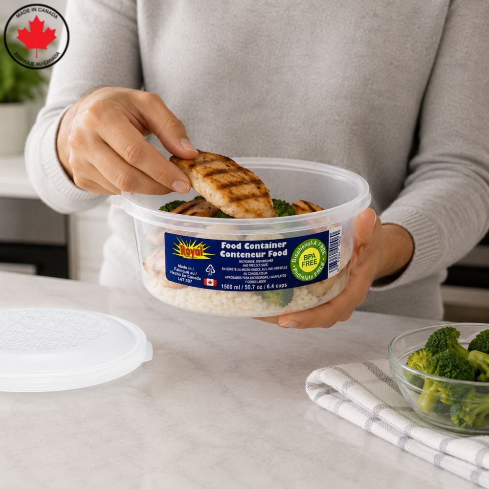 Royal Plastic Food Container Round 1500 mL ka-15940
