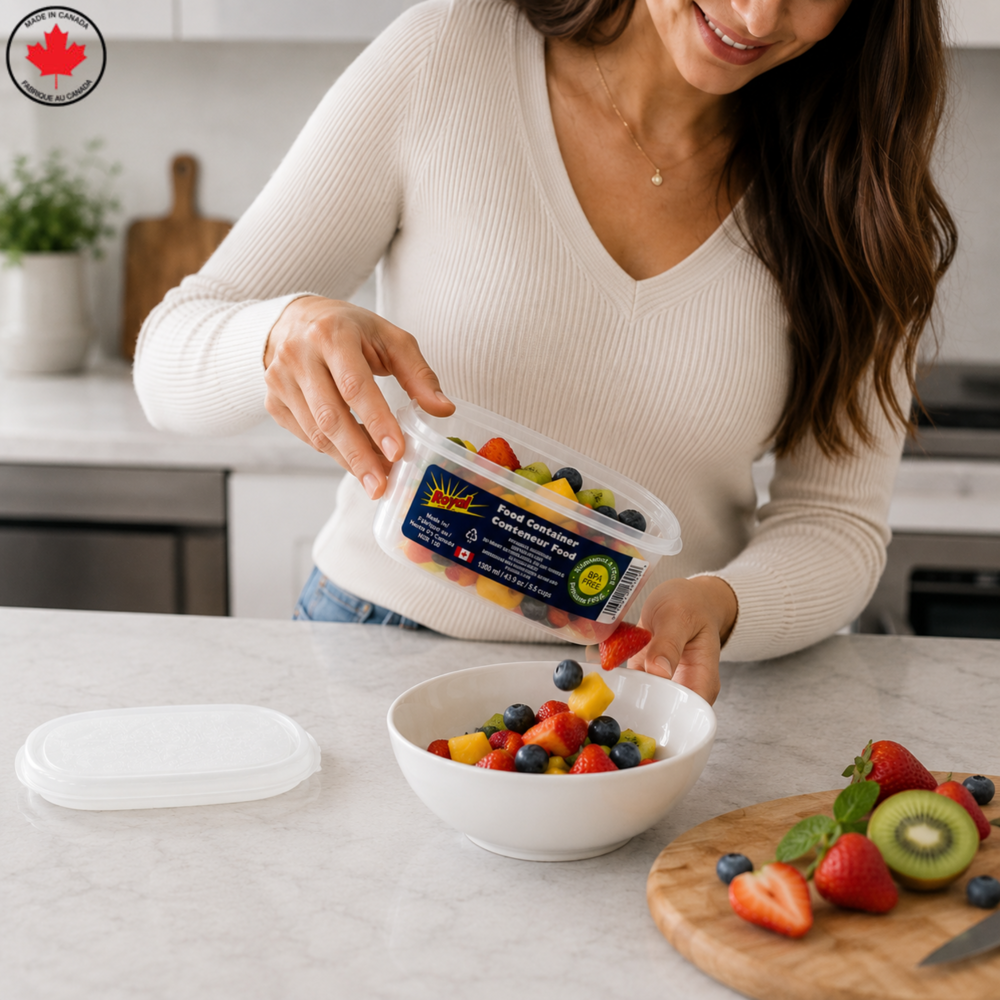 Royal Plastic Food Container Rectangular 1300 mL