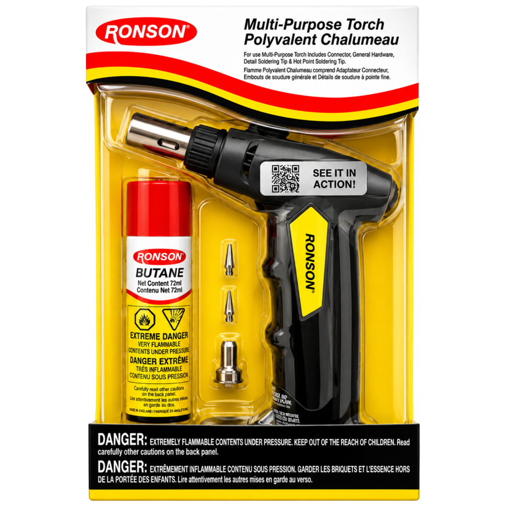 Ronson Multi-purpose Torch & Butane Set