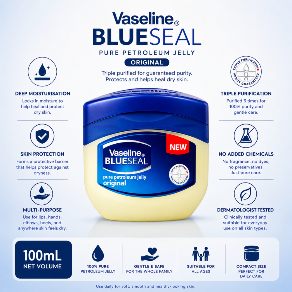 Vaseline Petroleum Jelly Orig. 100 mL ($27 for 12pcs) [exp:11/27]