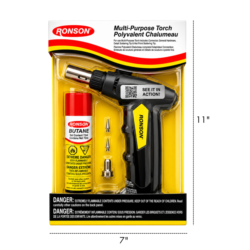Ronson Multi-purpose Torch & Butane Set