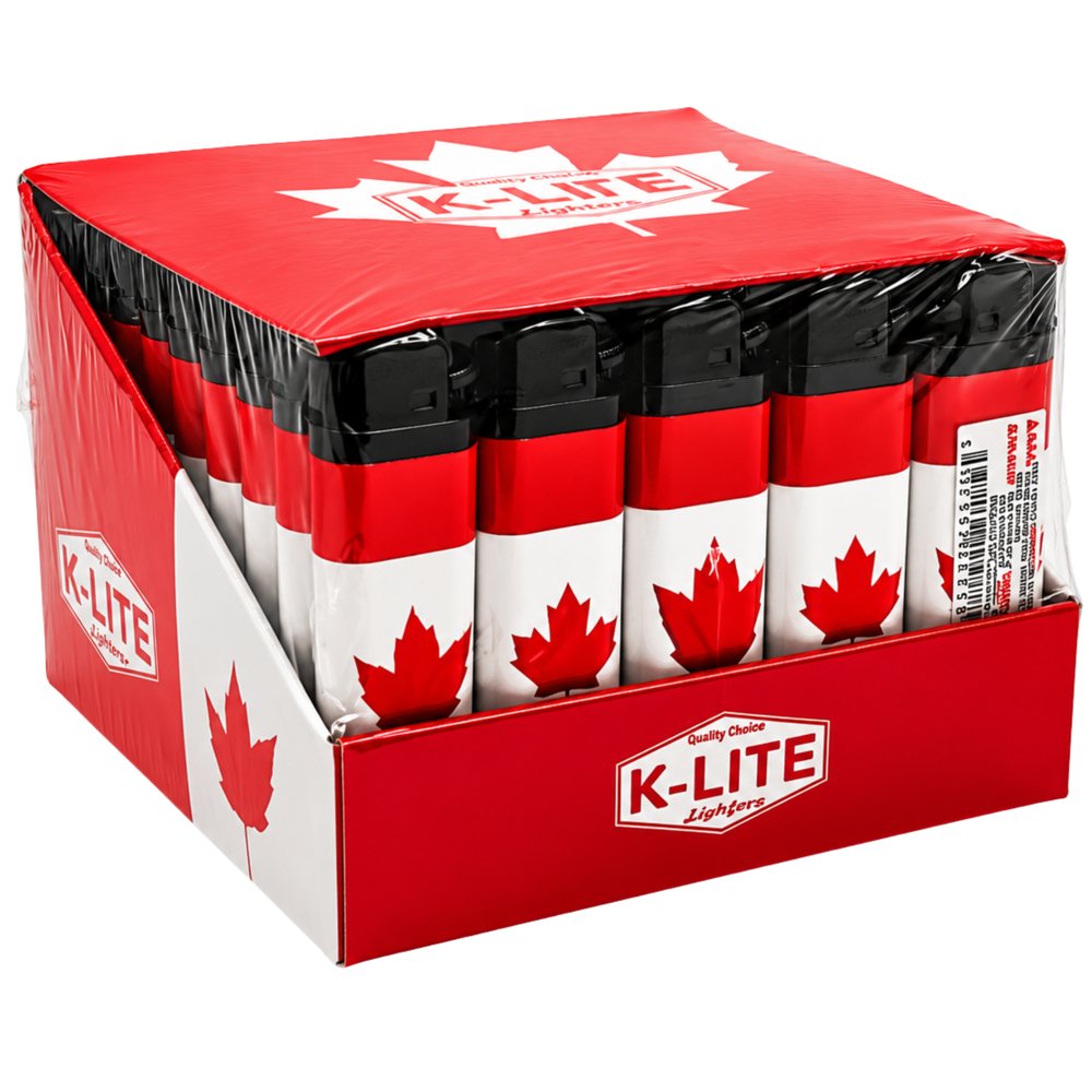 K-lite Canada Flag Lighters 50pcs ($0.36 per Unit)