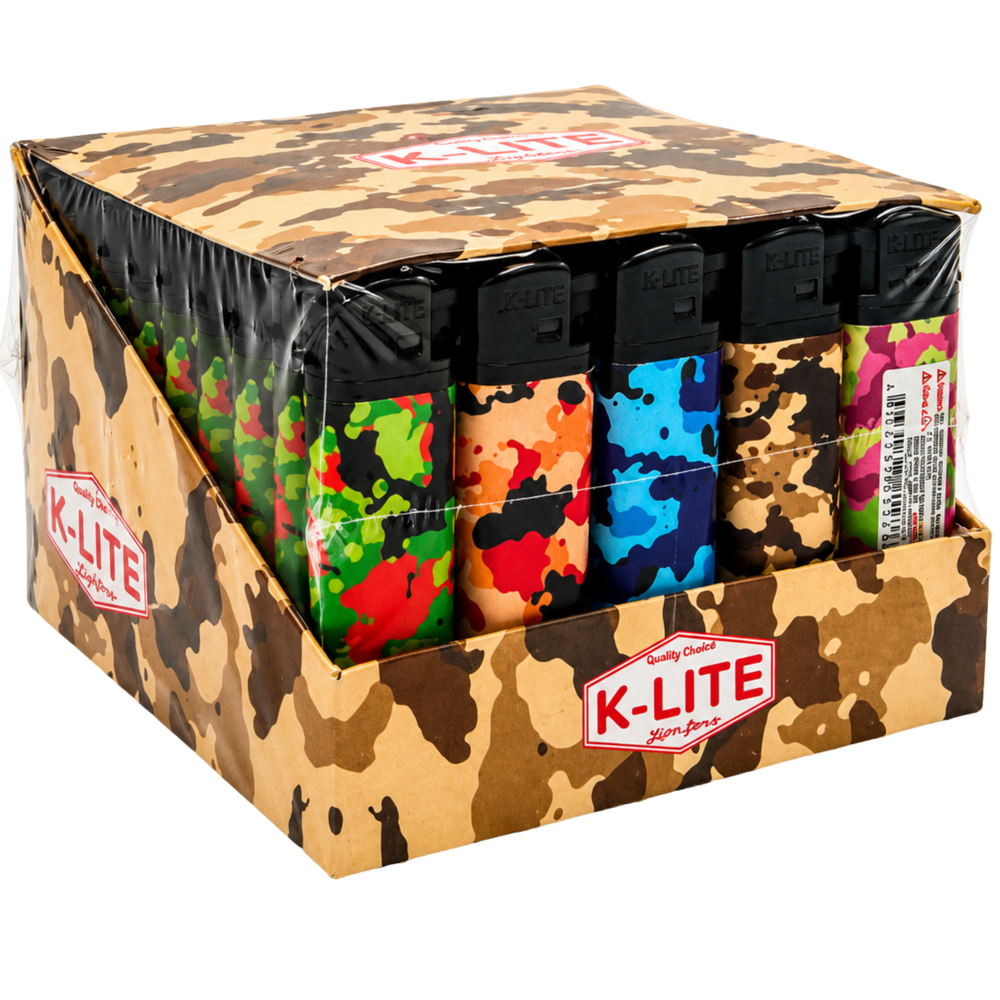 K-lite Camouflauge Lighters 50pcs ($0.35 per Unit)