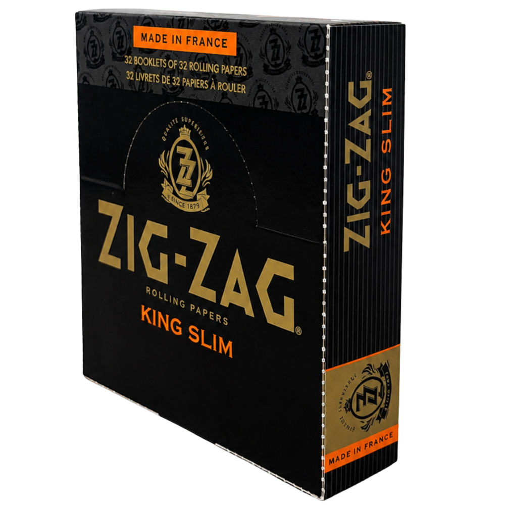 Zig-zag Rolling Papers - Black King Slim - 25pcs