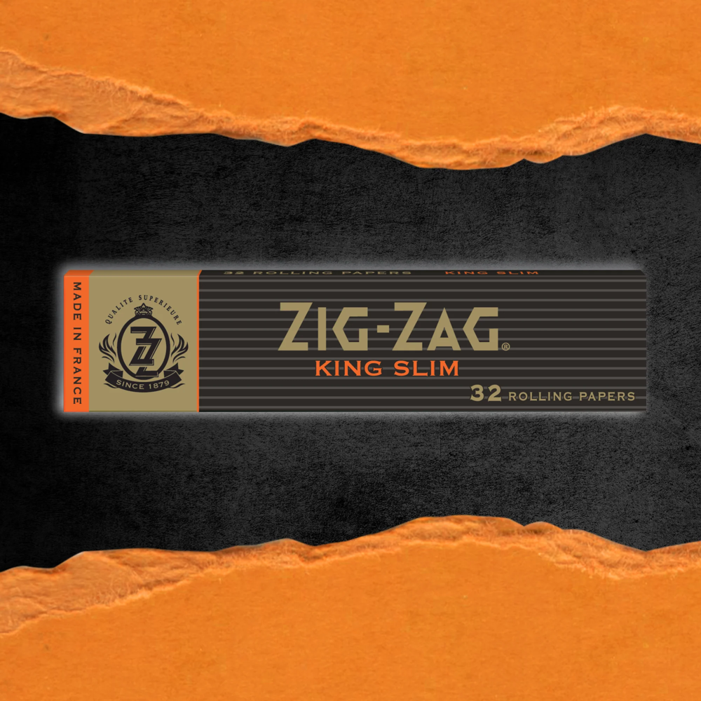 Zig-zag Rolling Papers - Black King Slim - 25pcs