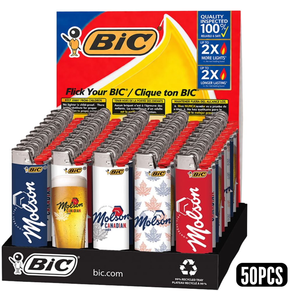Bic Lighter Large - Molson Canadian 50pcs