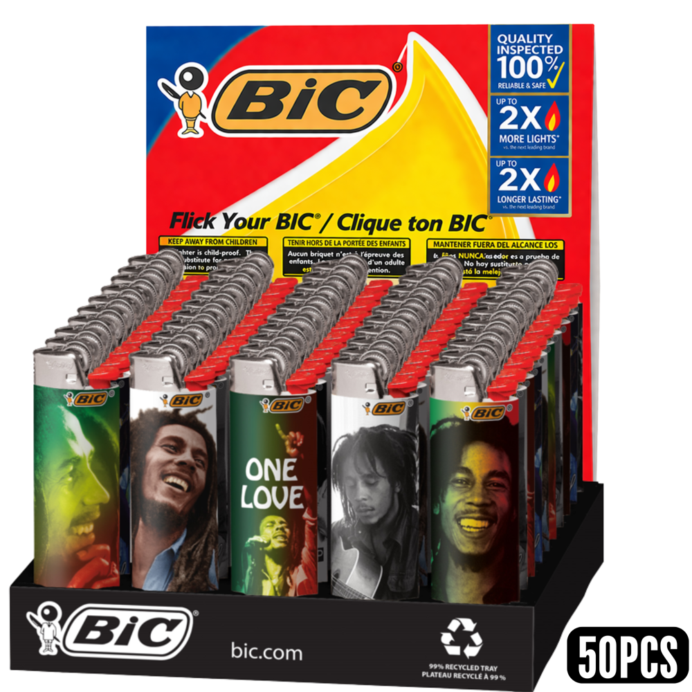 Bic Lighter Large - Bob Marley 50pcs