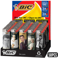 Bic Lighter Large - Icons 50pcs