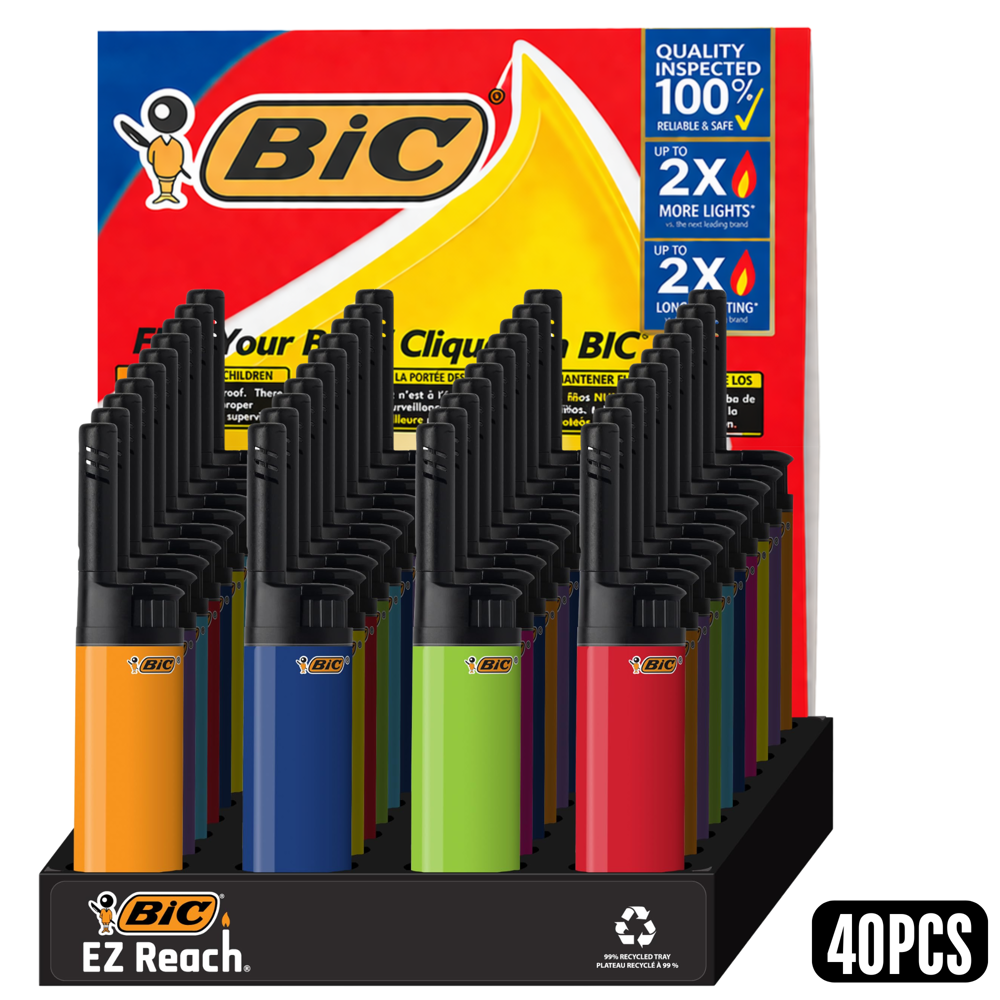 Bic Lighter - Ez Reach 40pcs