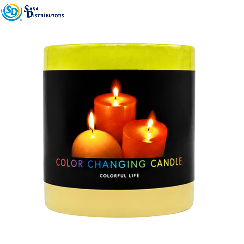 3 Color LED Candle 3"x2"