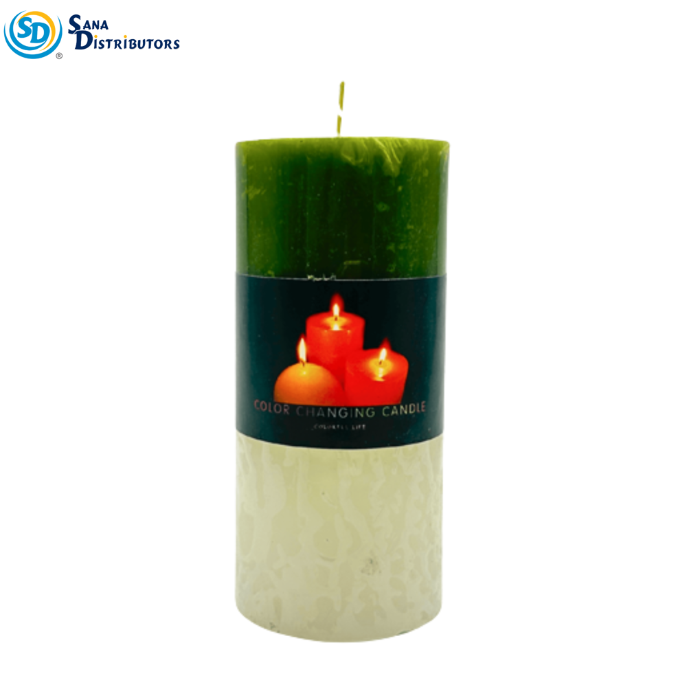3 Color LED Candle 6"x3"