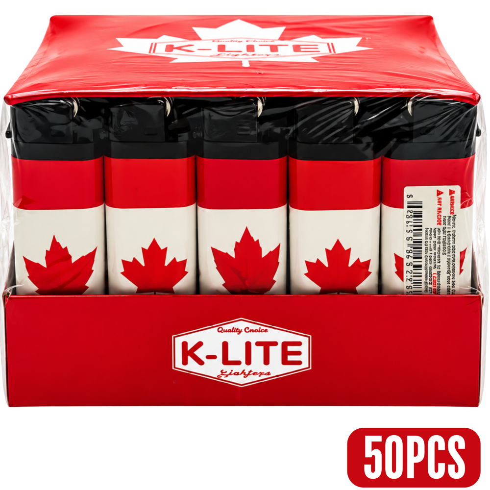 K-lite Canada Flag Lighters 50pcs ($0.36 per Unit)