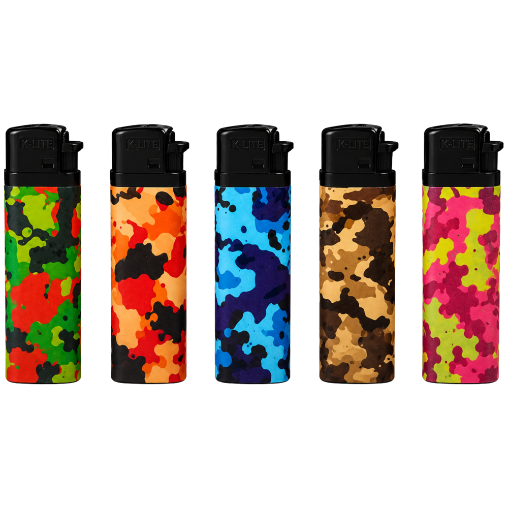 K-lite Camouflauge Lighters 50pcs ($0.35 per Unit)