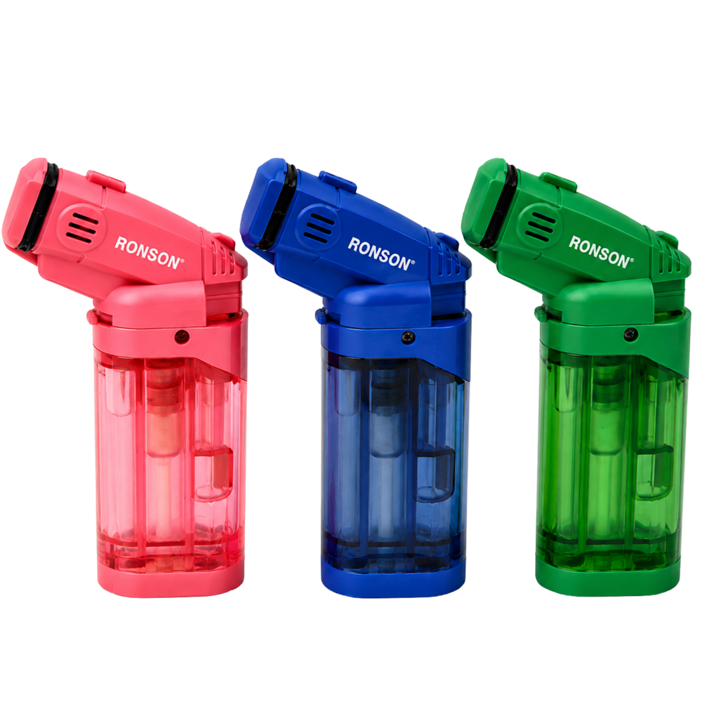 Ronson Flint-master Mix Color Lighter 6pk