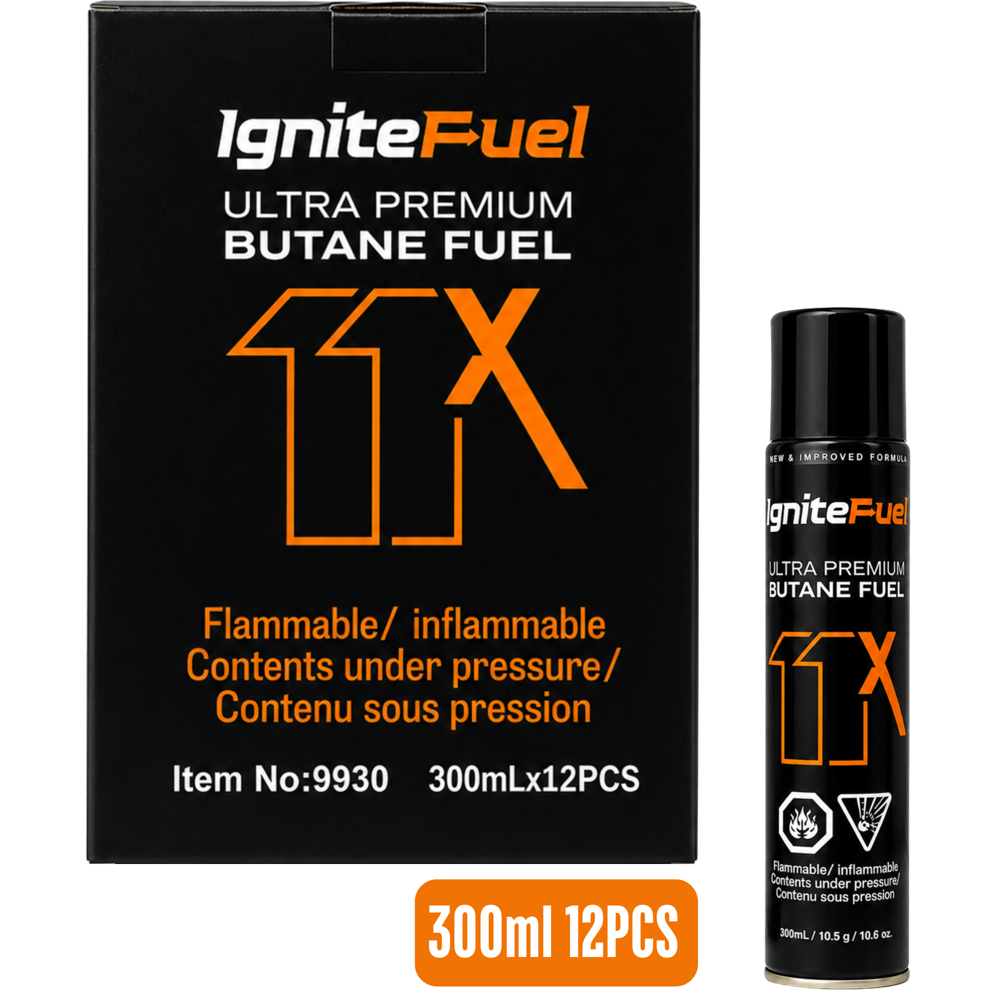 Ignite Fuel Premium Butane Fuel 300 mL 12pcs ($1.99 per Unit)