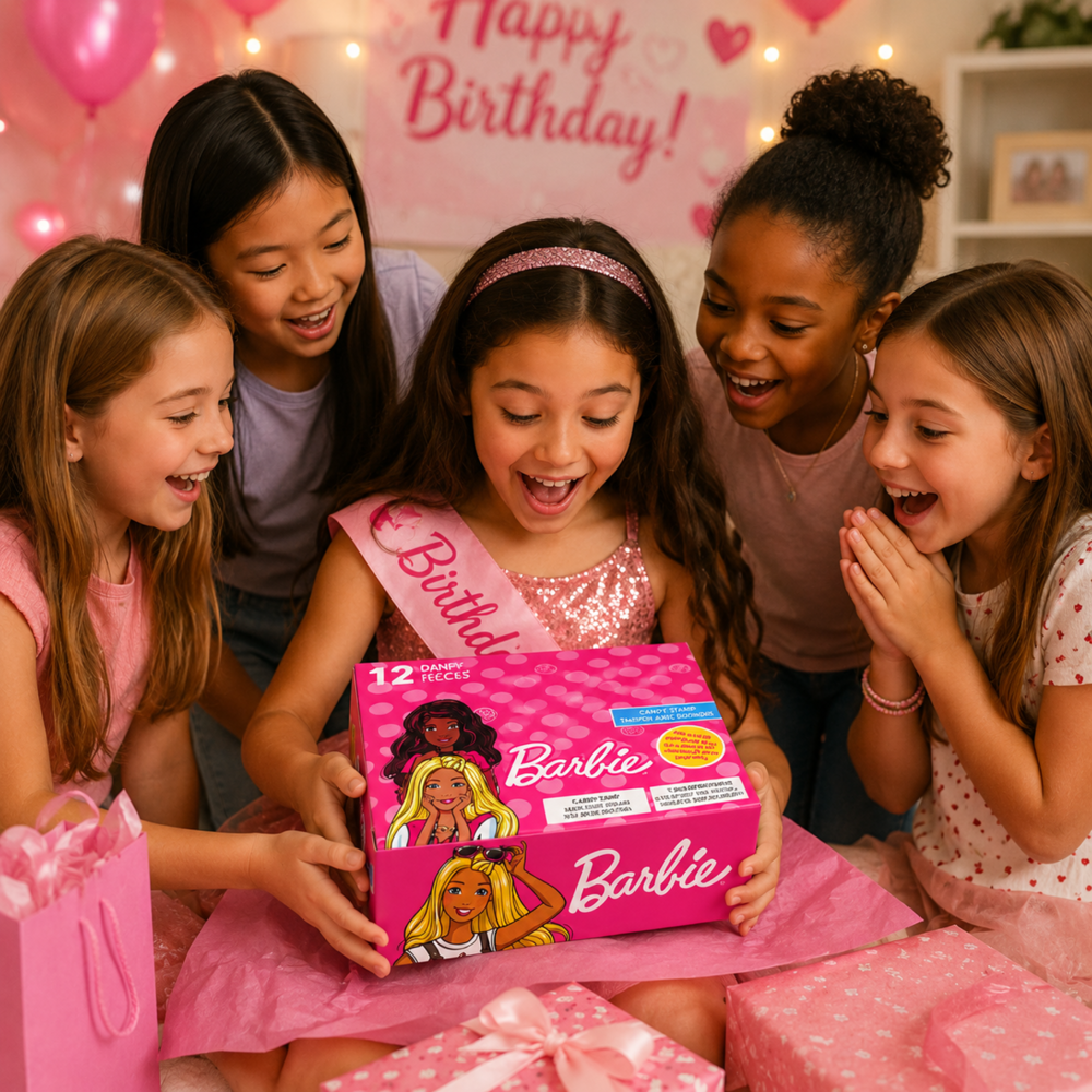 Barbie Stamp with Candy 12pcs ($0.65 per Unit )