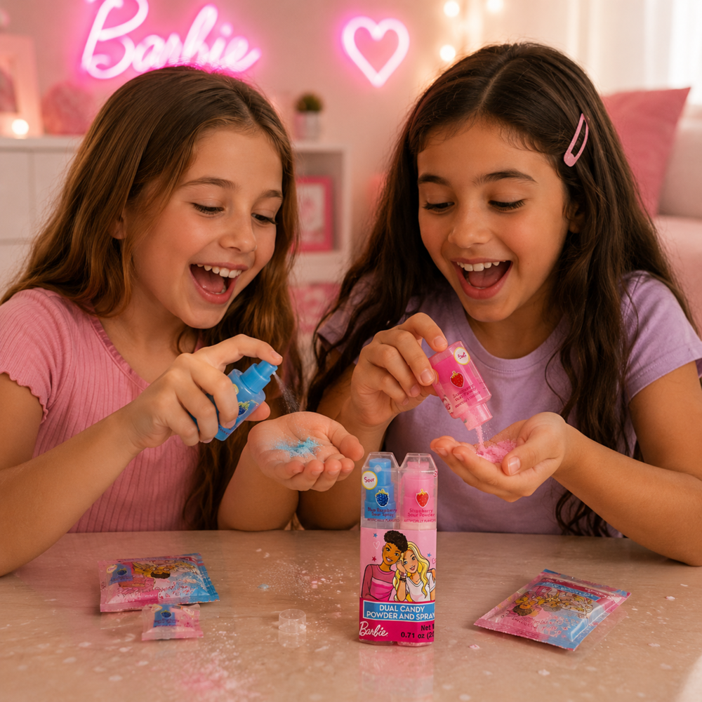 Barbie Sour Dual Candy Powder & Spray 20 g 24pcs ( $1.49 per Unit )