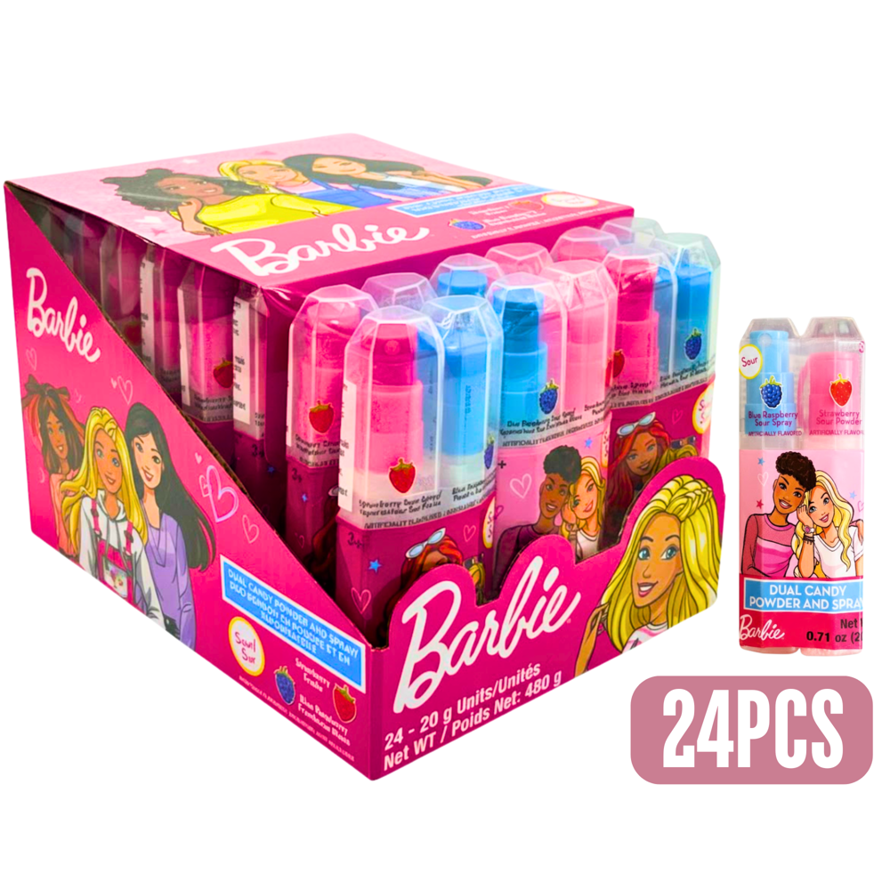 Barbie Sour Dual Candy Powder & Spray 20 g 24pcs ( $1.49 per Unit )