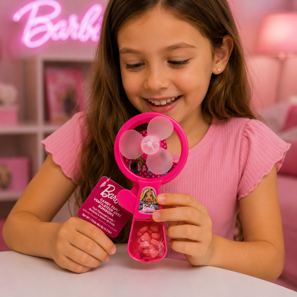 Barbie Candy Fan 12pcs ($1.99 per Unit )[exp:06/29]