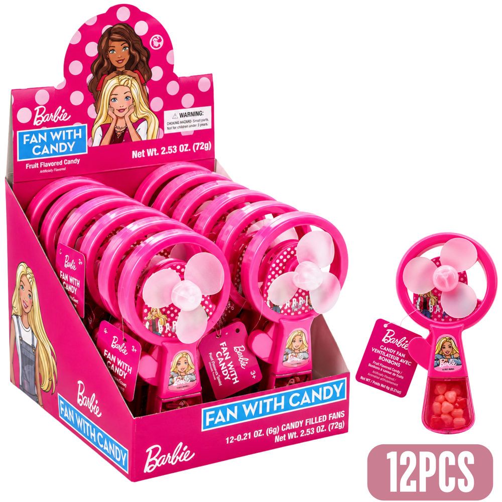 Barbie Candy Fan 12pcs ($1.99 per Unit )[exp:06/29]