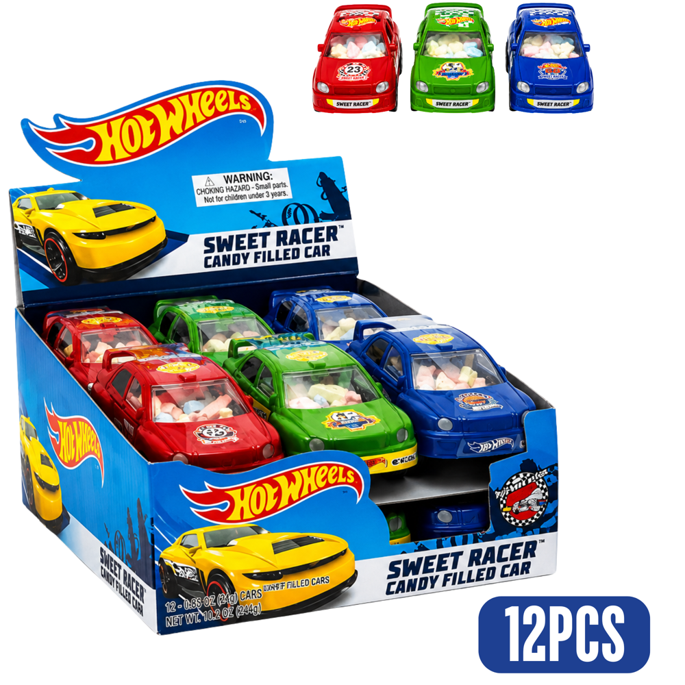 Hot Wheels Sweet Racer 12 g 12pcs ($1.99 per Unit ) [Exp: 07/2027]