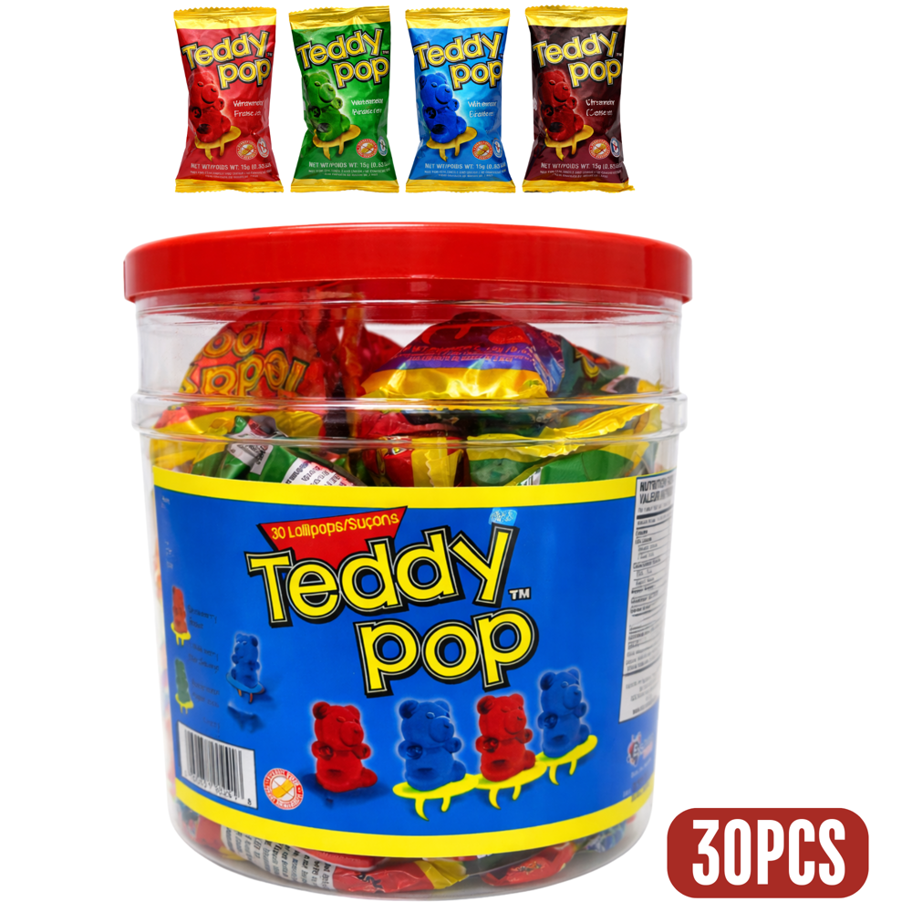 Teddy Pop Jar 30pcs ($0.29 per Unit )