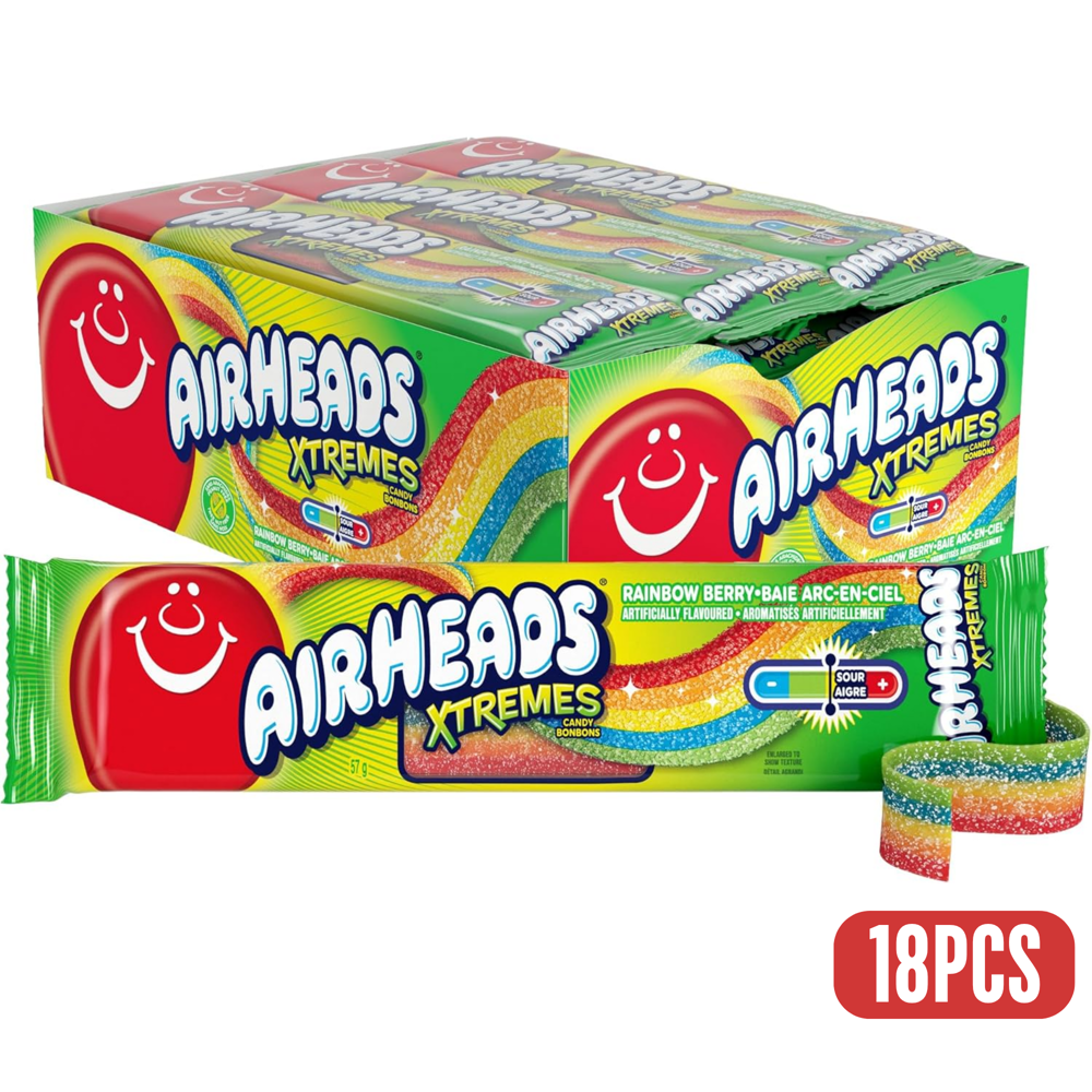 Airheads Xtremes- Rainbow Candy Belts 57 g ($0.94 per Unit ) (exp.05/27)