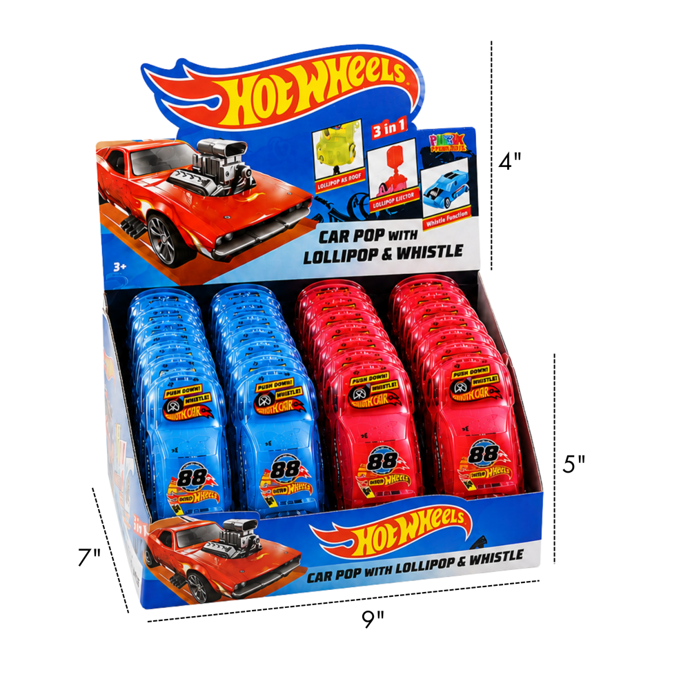 Hot Whls Race Lollipop 10 g 24pcs ($1.49 per Unit ) [exp:10/2027]